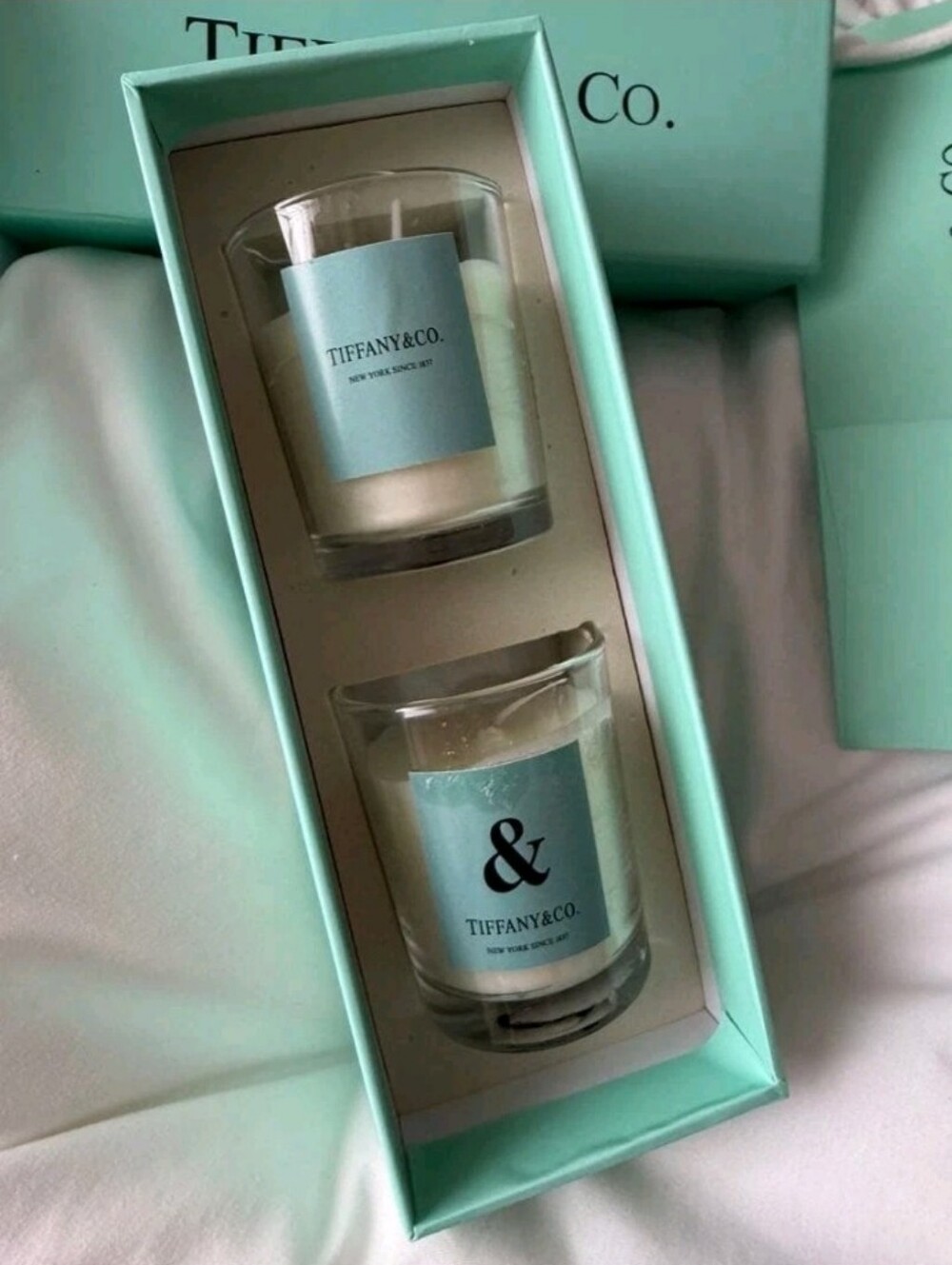 Tiffany & Co - 2 pack scented votive candles - New In Box - VIP Gift